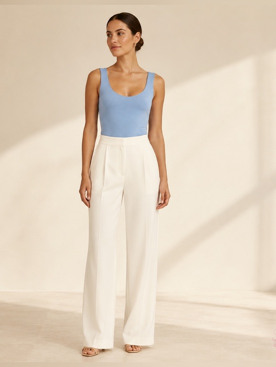 Free People Tops - Intimately Free People Clean Lines Boatneck Bodysuit Blue XS/S
